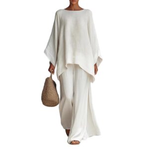 Women’s Linen Blend Two-Piece Set