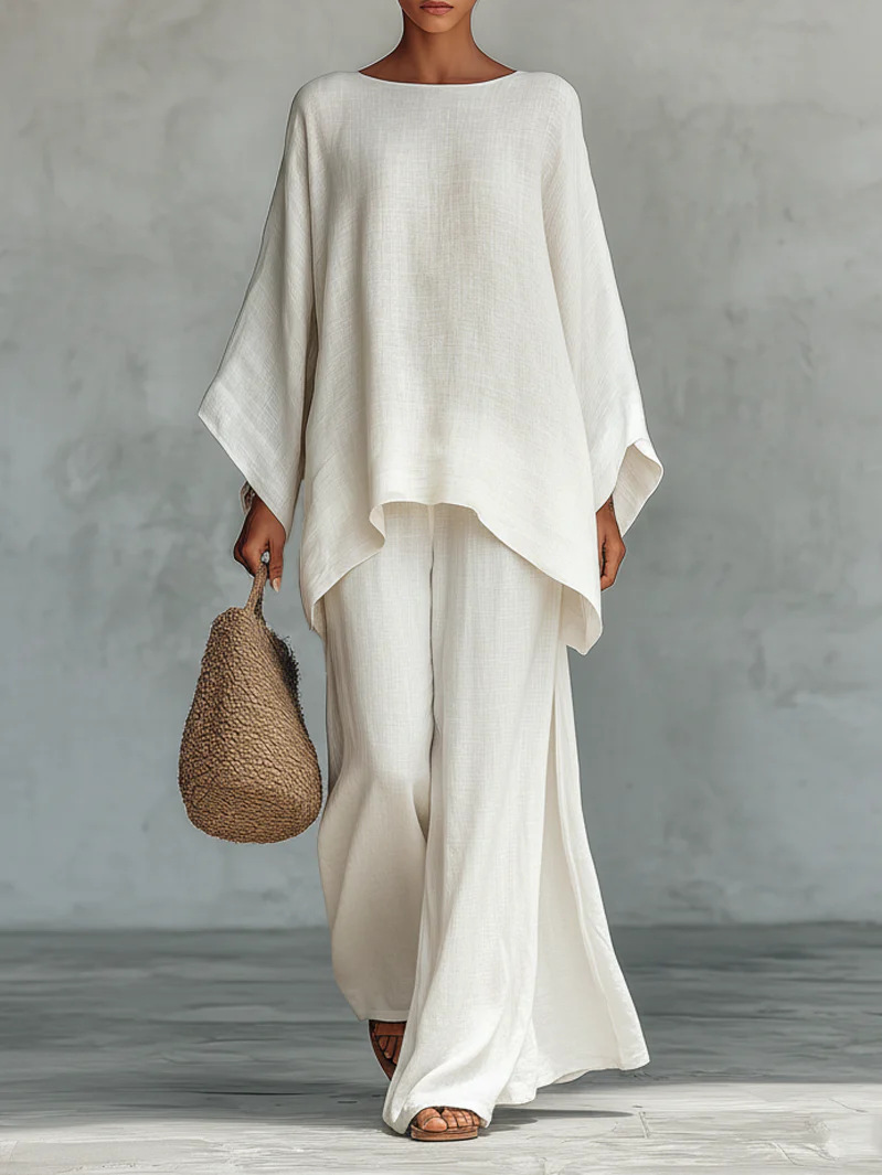 Women’s Linen Blend Two-Piece Set - Image 5