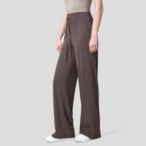 High-Waist Wide-Leg Lounge Pants